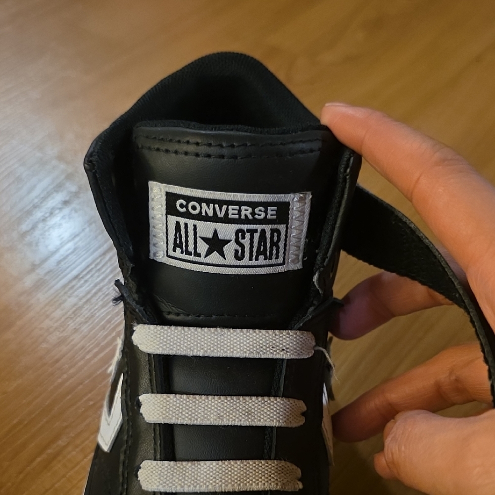 Converse Kids Black and White Star Sneakers - Picture 2 of 8
